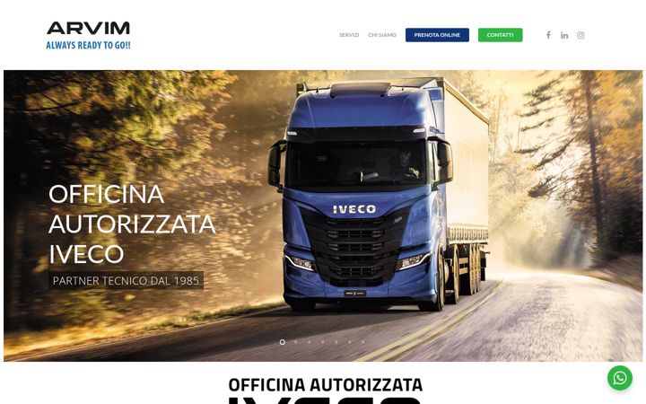 Screenshot of arvim.it