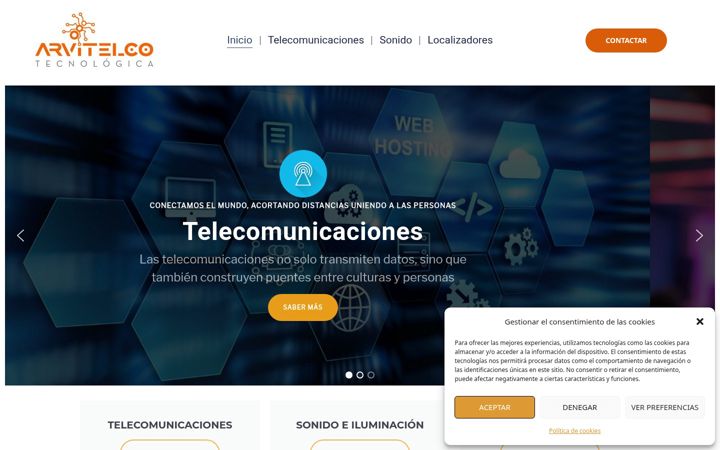 Screenshot of arvitelco.es