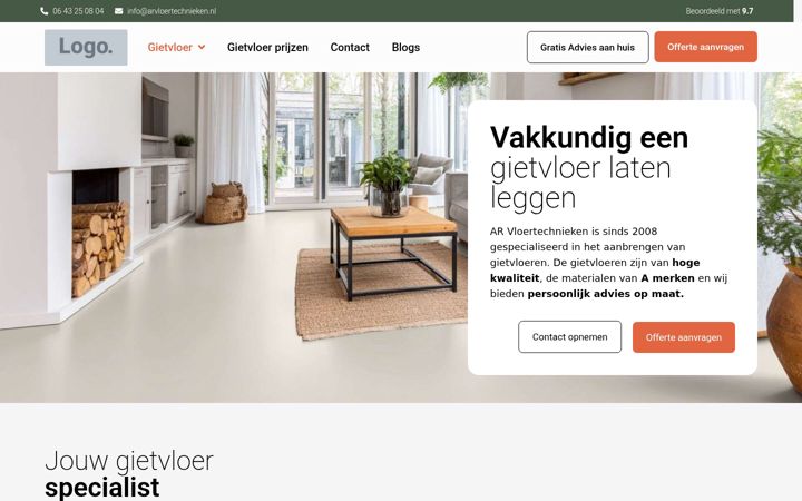 Screenshot of arvloertechnieken.nl
