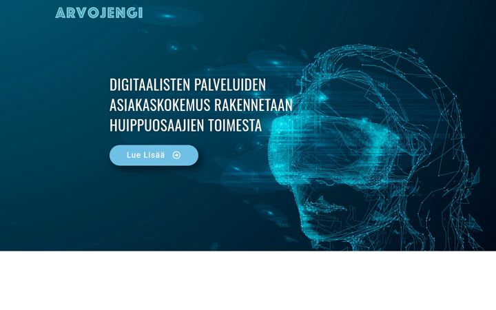 Captură de ecran a arvojengi.fi