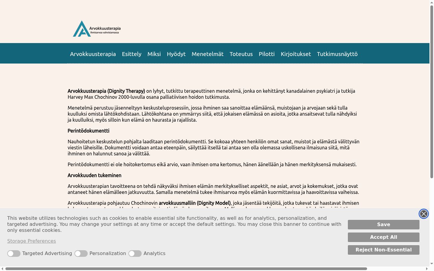 Ekraanipilt nõusolekubännerist, mida näidati enne mis tahes suhtlust