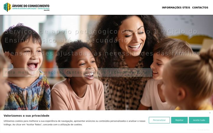 Screenshot of arvoredoconhecimento.pt