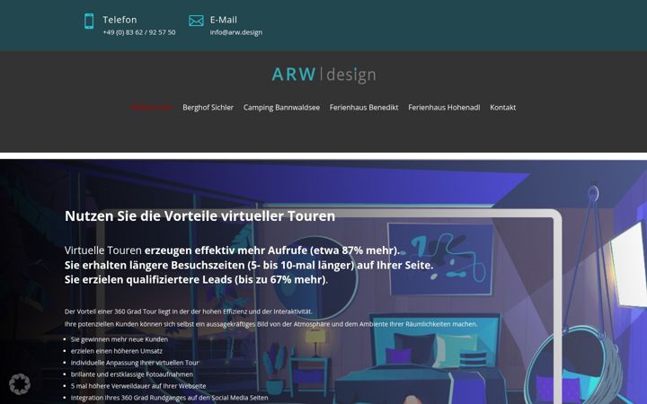 Ekrano kopija arw-vr.de