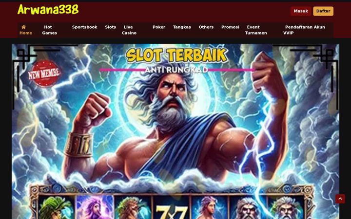 Screenshot of arwana338.com