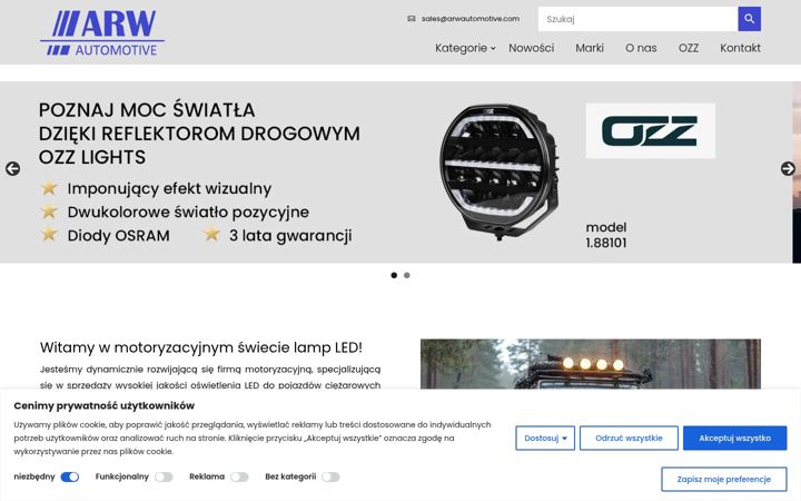Ekraanipilt saidist arwautomotive.com
