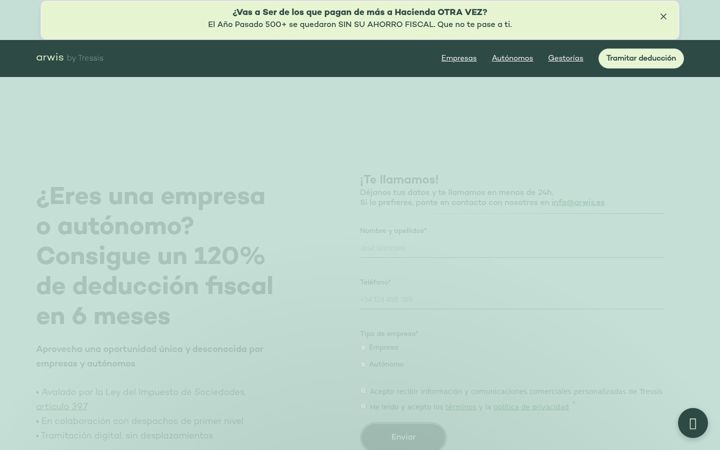 Screenshot of arwis.es