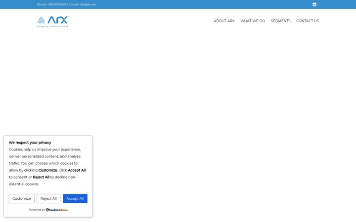 Screenshot of arx.hk