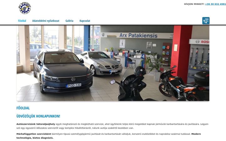 Screenshot of arx.hu