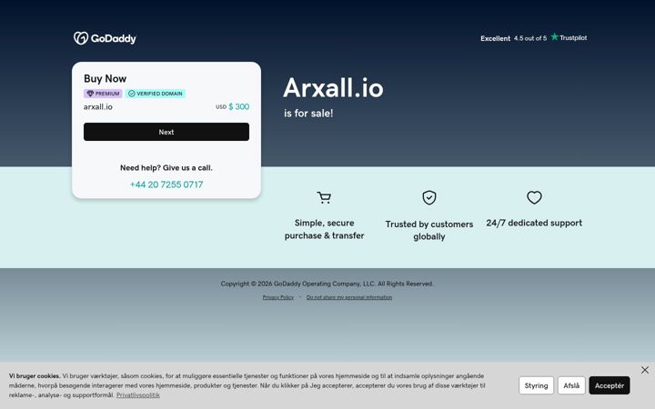 Screenshot of arxall.io