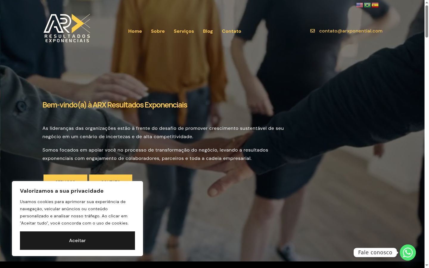 Capture d'écran de la bannière de consentement affichée avant toute interaction