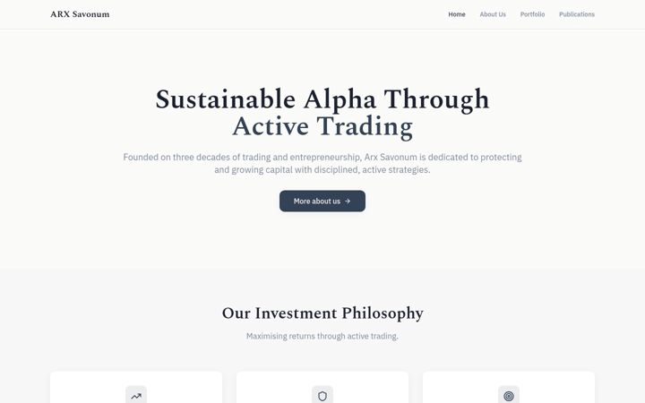Screenshot of arxsavonum.com