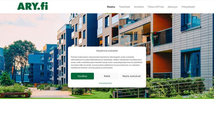 Screenshot of ary.fi