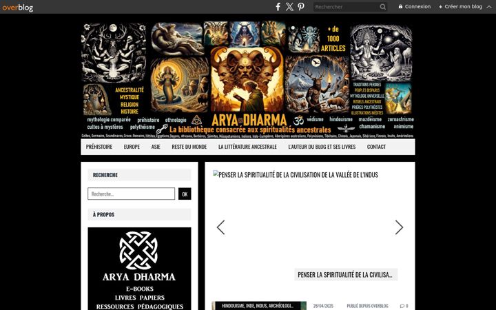 Screenshot of arya-dharma.com