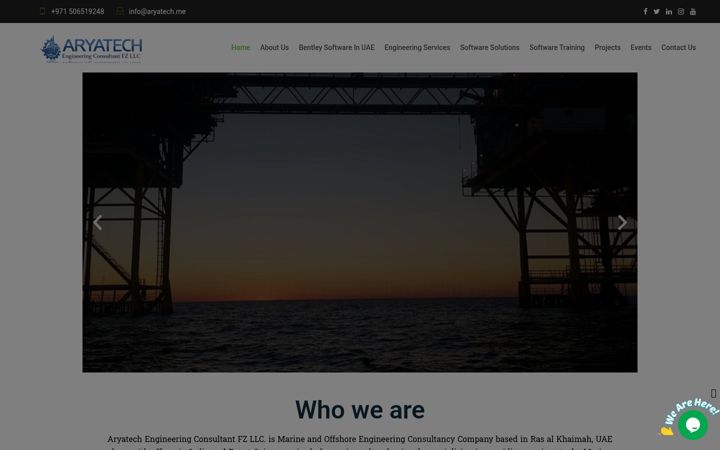 Screenshot of aryatech.me