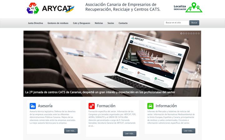 Screenshot of arycat.org