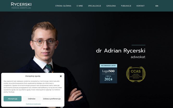 Screenshot of arycerski.pl