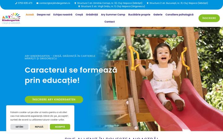 Skjámynd af arykindergarten.ro