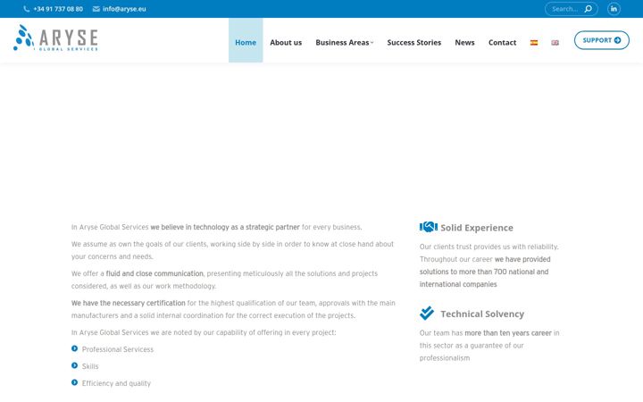 Screenshot di aryse.eu