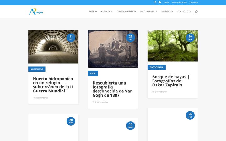 Zrzut ekranu aryse.org