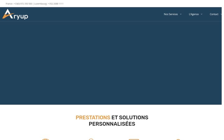 Screenshot of aryup.com