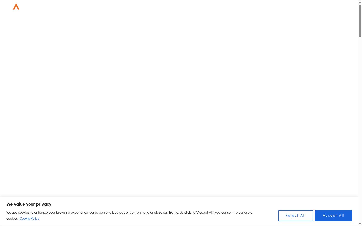 Capture d'écran de la bannière de consentement affichée avant toute interaction