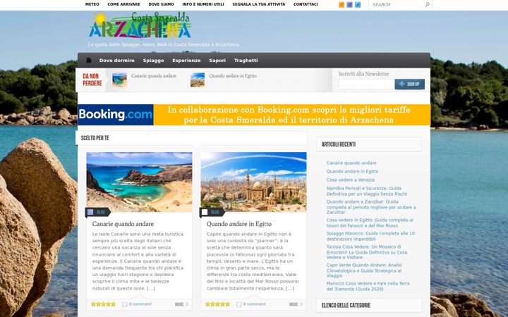 Screenshot of arzachenacostasmeralda.it