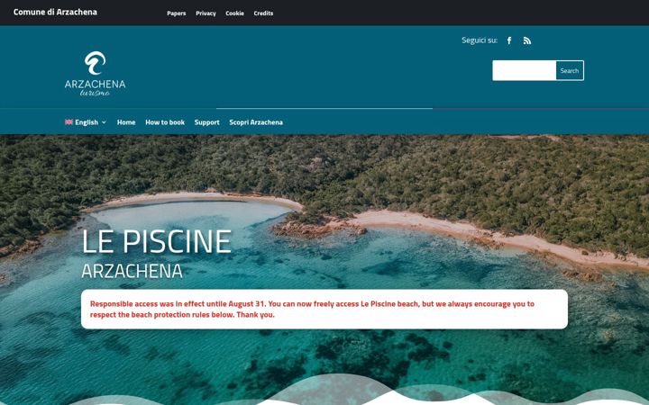 Screenshot of arzachenaspiagge.it
