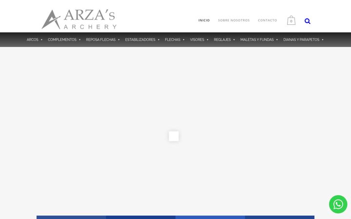Captură de ecran a arzasarchery.com