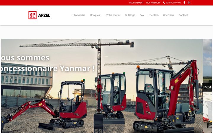 Screenshot of arzel-sa.com