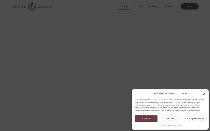 Screenshot of arzenavocat.com