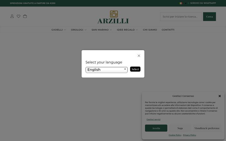 Captură de ecran a arzilli.store