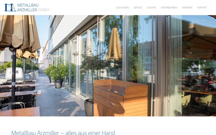 Captură de ecran a arzmiller-metallbau.de