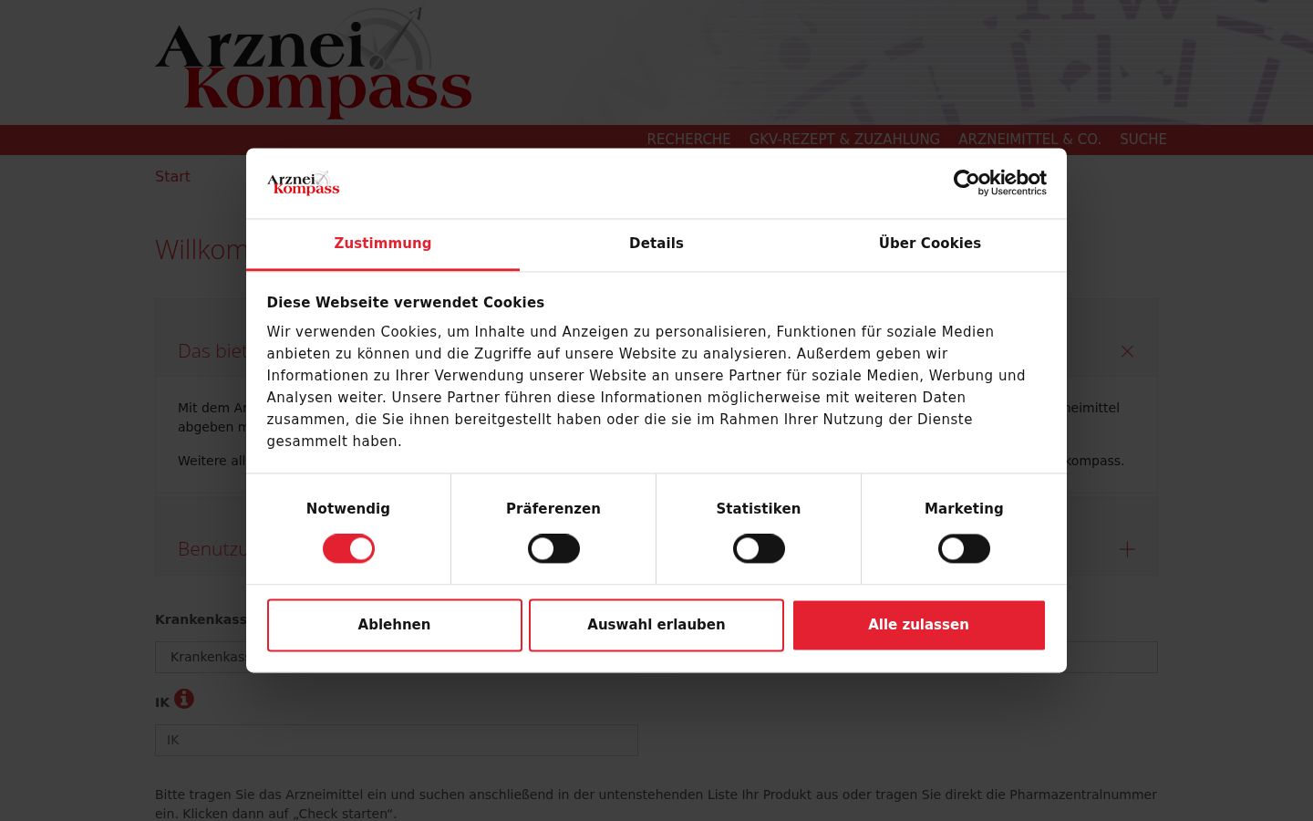 Zrzut ekranu banera zgody wyświetlanego przed jakąkolwiek interakcją