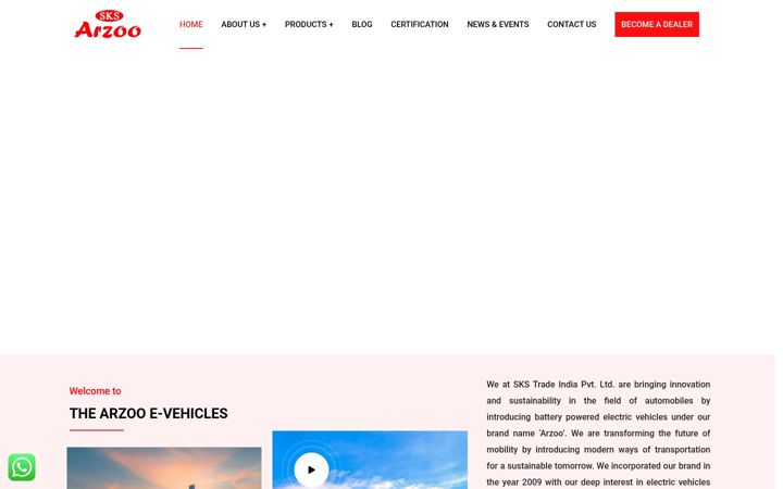 Captură de ecran a arzooevehicles.com