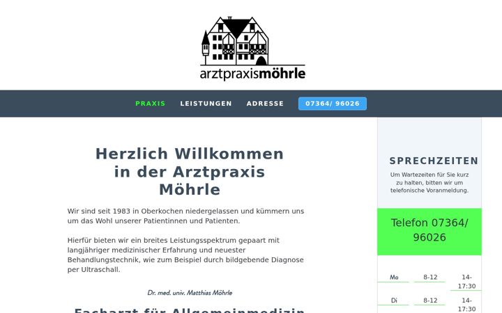 Screenshot von arzt-oberkochen.de