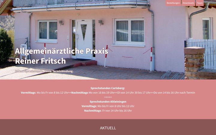 Screenshot von arzt-praxis-fritsch.de