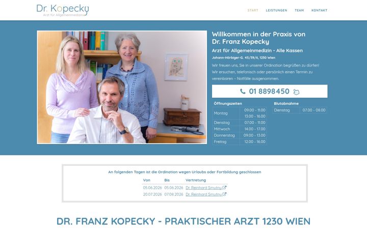 Screenshot of arzt1230.at