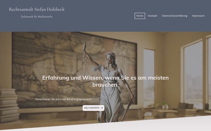 Screenshot of arzthaftung-medizinrecht-augsburg.de