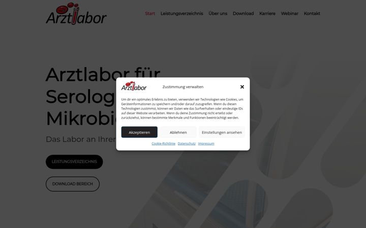 Screenshot of arztlabor.com