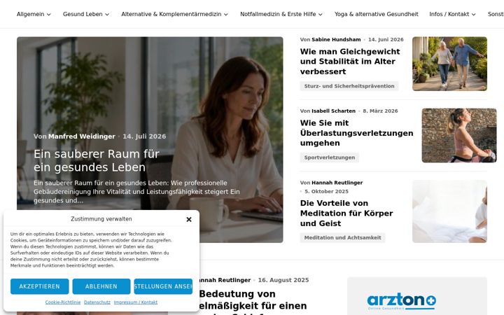 Captura de ecrã de arzton.de