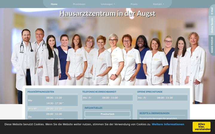 Képernyőkép: arztpraxis-arzbach.de