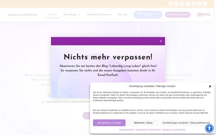 Ekrānuzņēmums no arztpraxis-aschenbrenner.de
