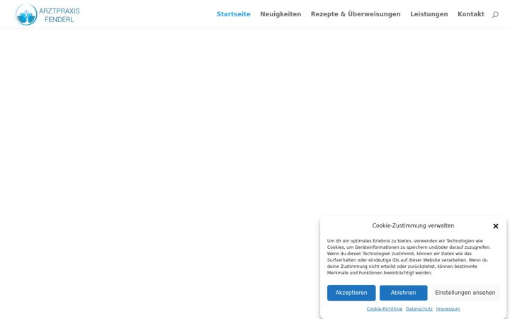 Snímek obrazovky arztpraxis-fenderl.de