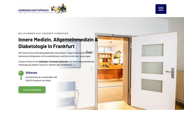 Screenshot di arztpraxis-ffm.de