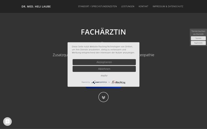 Screenshot di arztpraxis-laube.de
