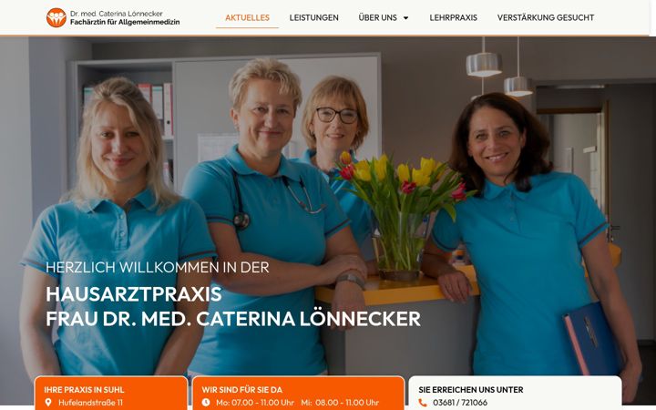 Zrzut ekranu arztpraxis-loennecker.de
