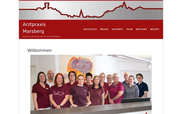 Zrzut ekranu arztpraxis-marsberg.de