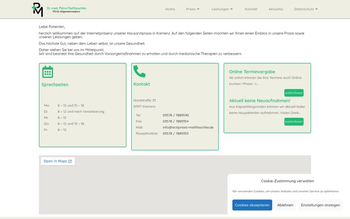 Screenshot von arztpraxis-mattheschke.de