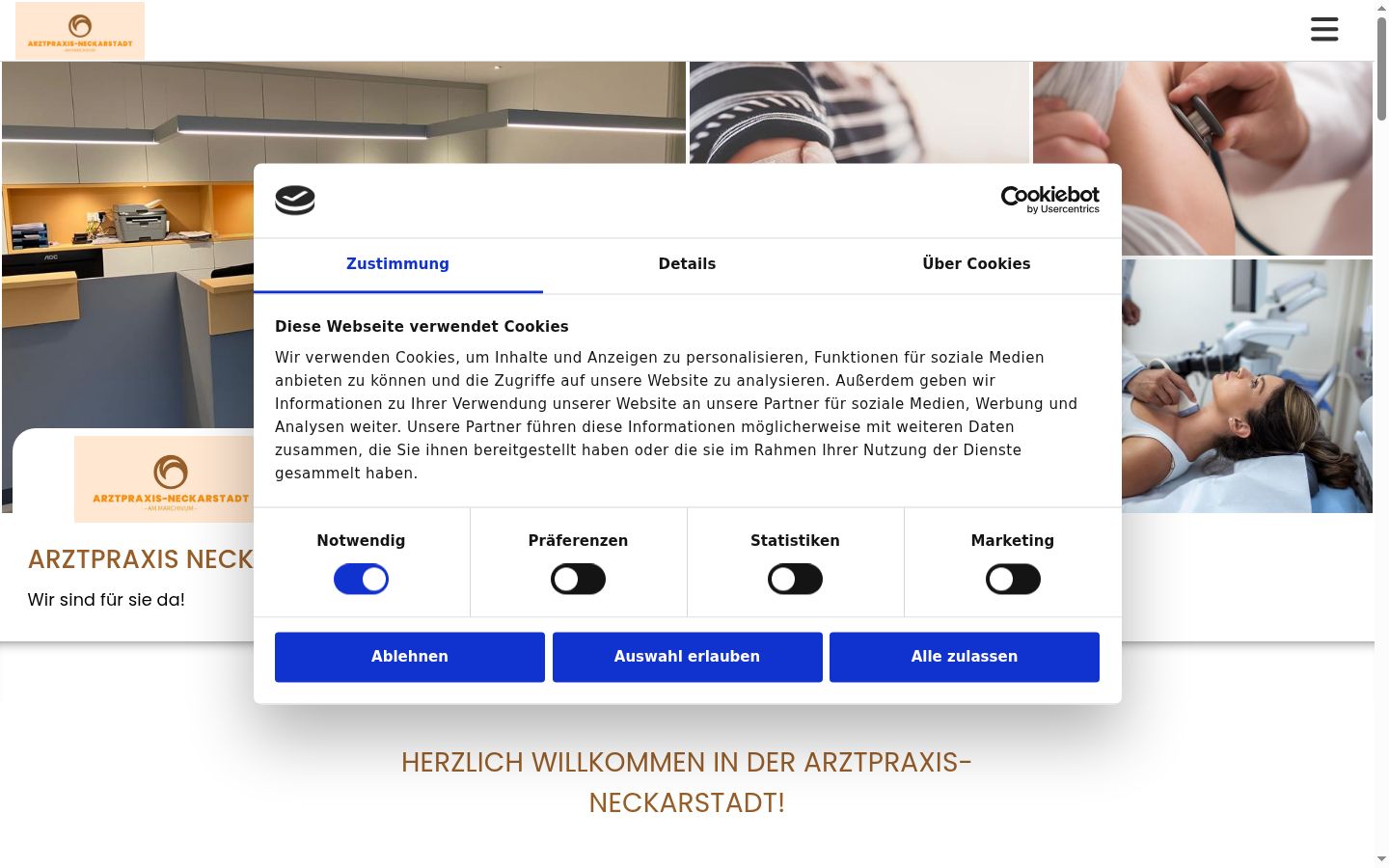 Képernyőkép a bármilyen interakció előtt megjelenő hozzájárulási bannerről