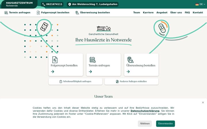 Képernyőkép: arztpraxis-notwende.de